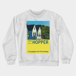 Edward Hopper - Second Story Sunlight - Minimalist Exhibition Art Poster Crewneck Sweatshirt